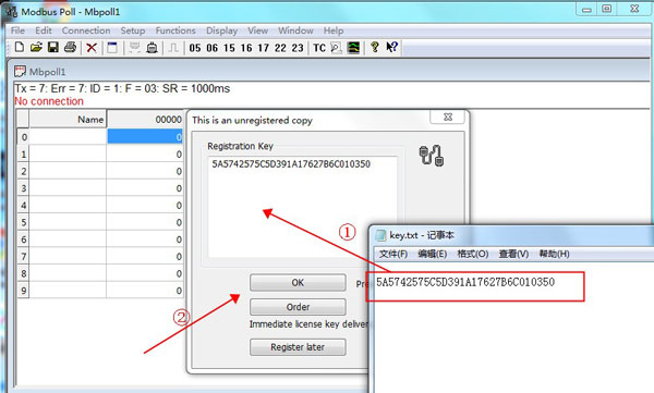 modbus poll注册码