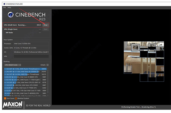 cinebench r20绿色版