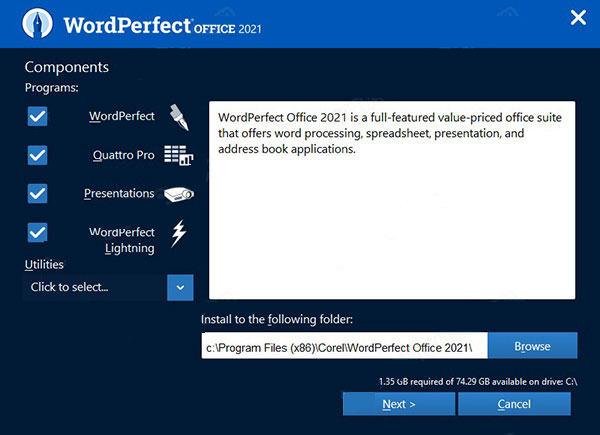 WordPerfect Office 2021破解版