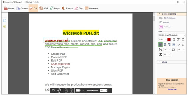 WidsMob PDFEdit破解版