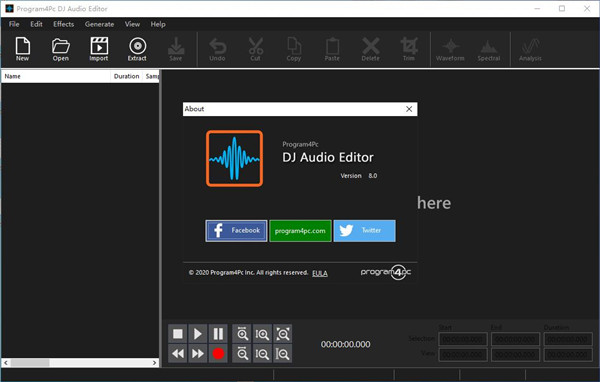 Program4Pc DJ Audio Editor 8.0破解版
