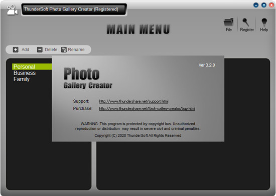 ThunderSoft Photo Gallery Creator破解版