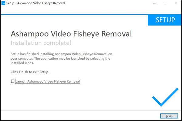 Ashampoo Video Fisheye Removal破解版