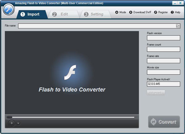 Amazing Flash to Video Converter破解版