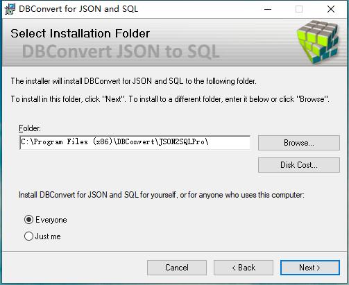 DBConvert JSON to SQL破解版