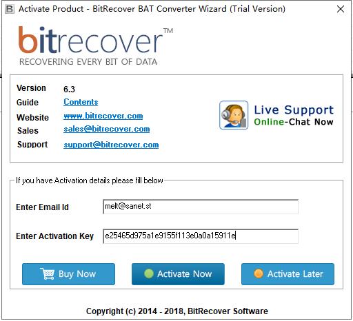 BitRecover BAT Converter Wizard破解版