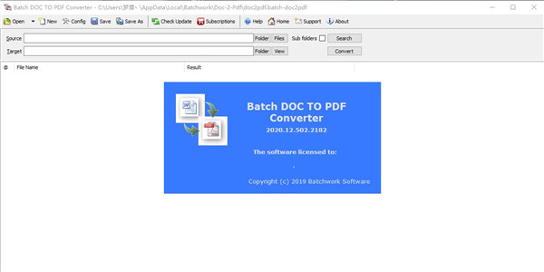 Batch DOC to PDF Converter破解版