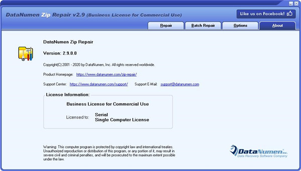 DataNumen Zip Repair破解版