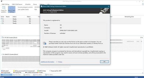 O&O Defrag Pro 23破解版