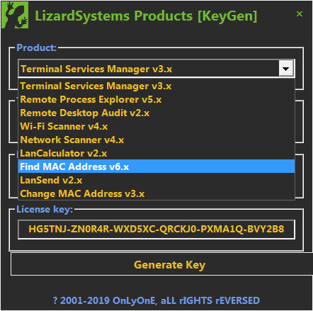 LizardSystems Find MAC Address破解版
