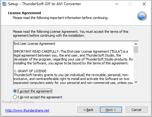 ThunderSoft GIF to AVI Converter破解版