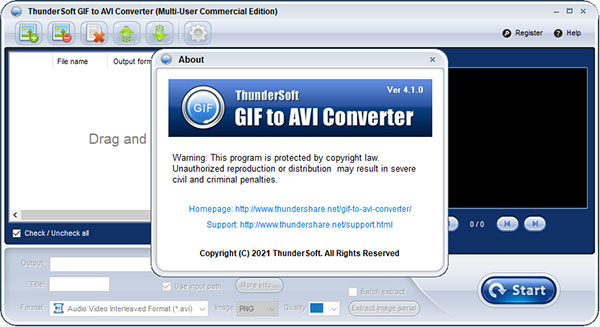 ThunderSoft GIF to AVI Converter破解版