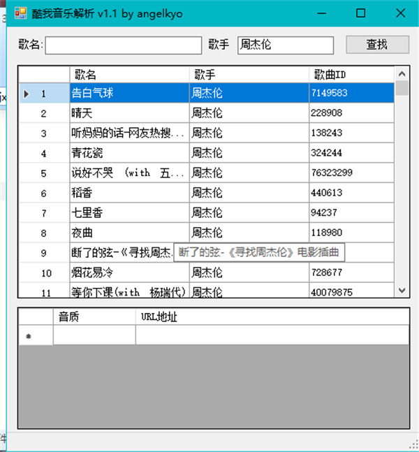 酷我音乐解析器绿色版