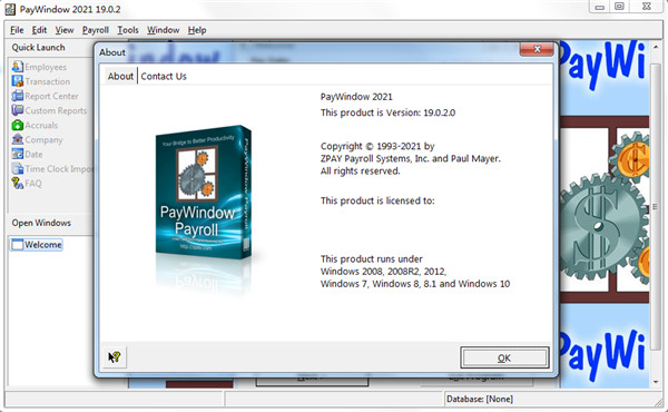 Zpay PayWindow Payroll System 2021破解版