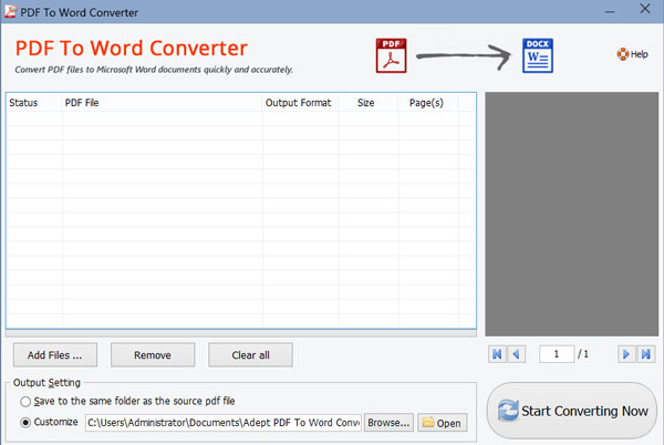 Adept PDF to Word Converter破解版