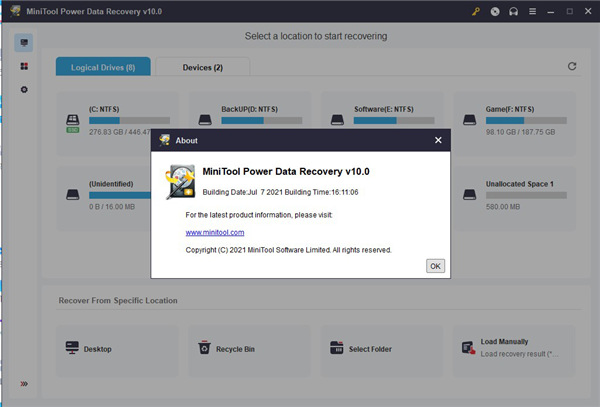 minitool power data recovery 10破解版