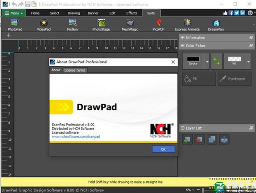 NCH DrawPad Pro 8破解版