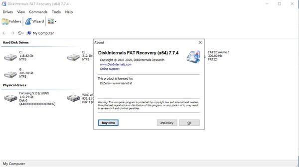 DiskInternals FAT Recovery破解版