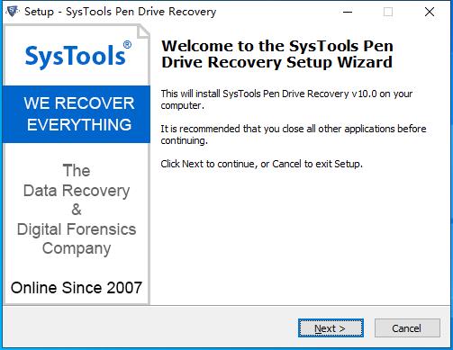 SysTools Pen Drive Recovery破解版