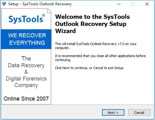 SysTools Outlook Recovery破解版