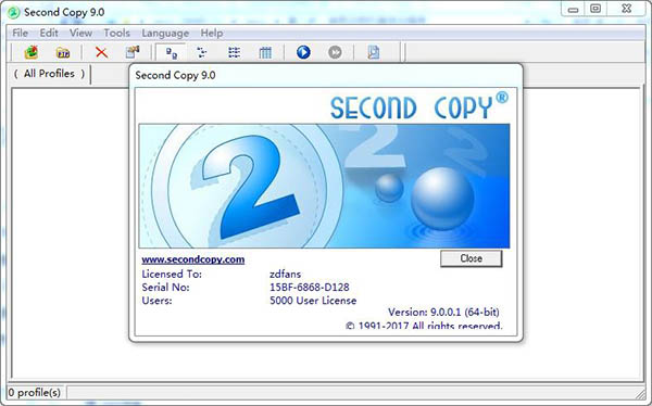 Second Copy(文件备份工具)破解版