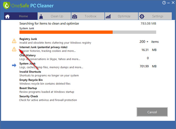 OneSafe PC Cleaner破解版