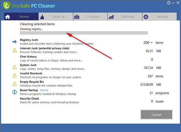 OneSafe PC Cleaner破解版