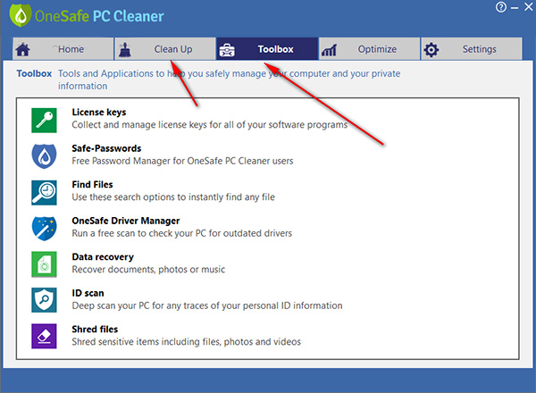 OneSafe PC Cleaner破解版