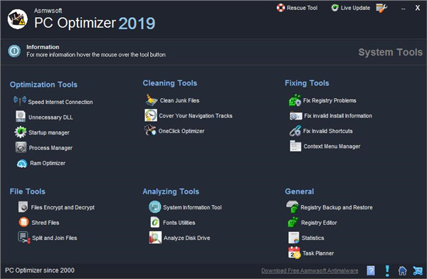 Asmwsoft PC Optimizer 2019破解版