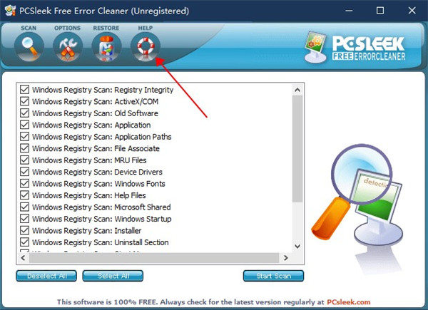 PCSleek Error Cleaner绿色破解版