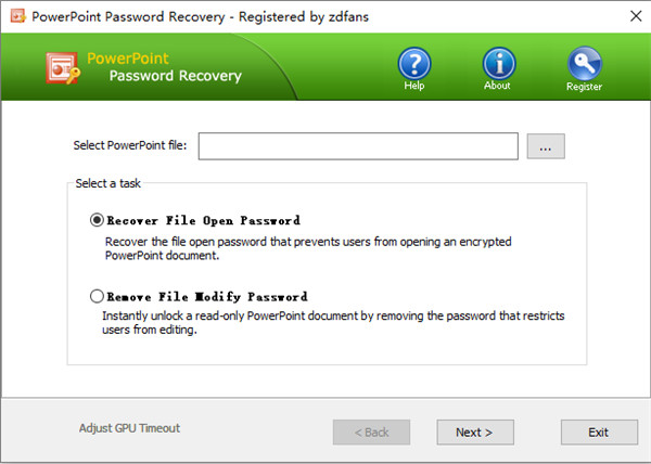 Top PowerPoint Password Recovery破解版